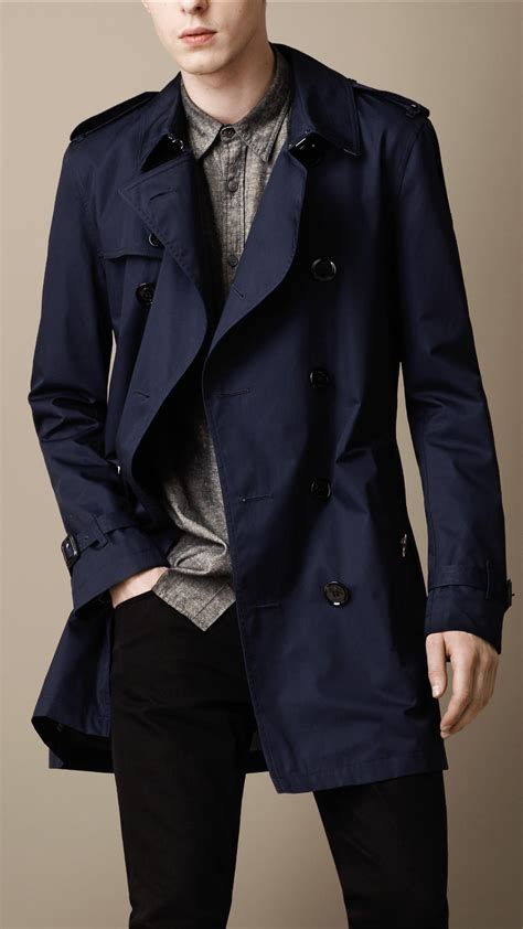 burberry mens coat blue|burberry winter coat men's.